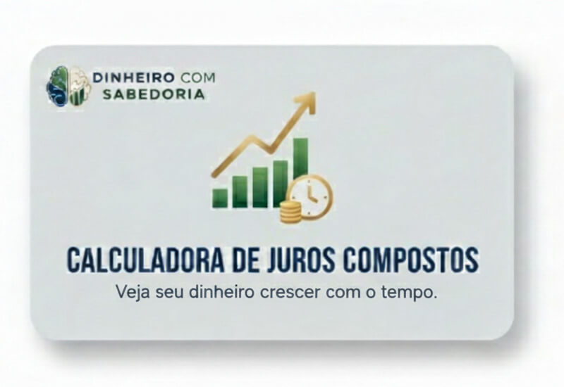 Dashboard da calculadora de juros compostos avançada