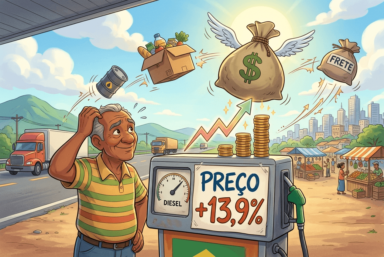 Preço do Diesel Sobe 13,9% em Março: O Impacto na Inflação e Fretes