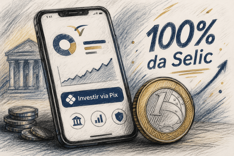 Interface do novo título Tesouro Reserva mostrando investimento a partir de R$ 1.