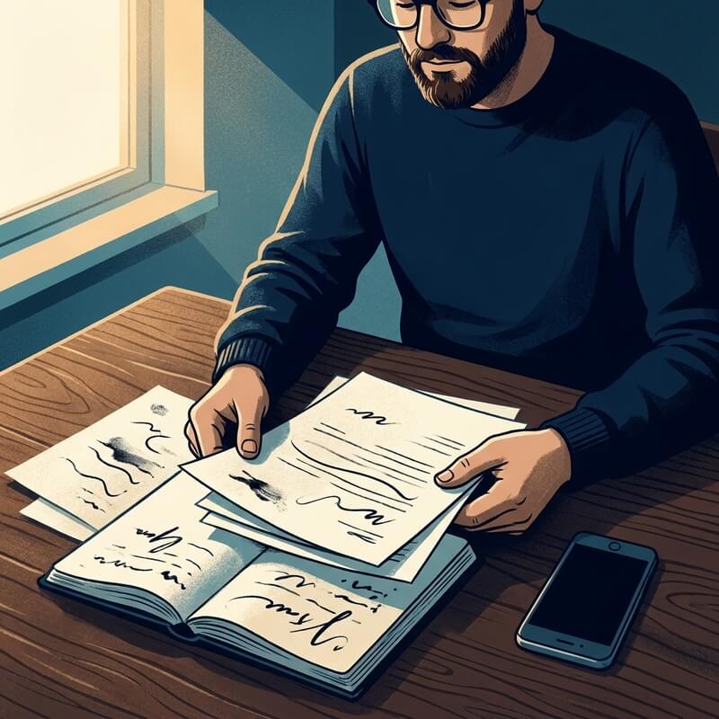 Pessoa fazendo auditoria de gastos pessoais como parte da prática do minimalismo financeiro
